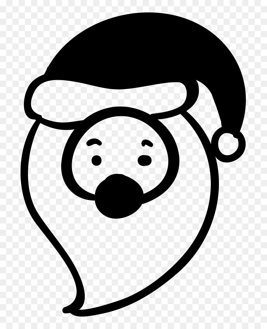Santa Claus Head - Portable Network Graphics, HD Png Download - santa face png