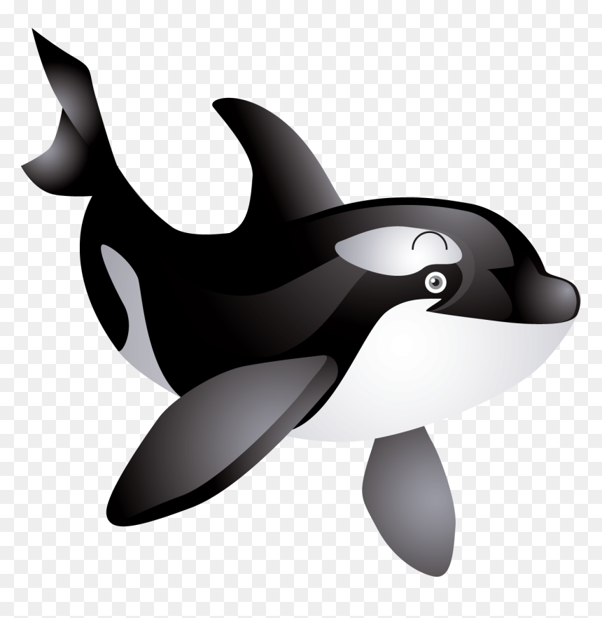 Dolphin Clip Art - Cute Killer Whale Clipart, HD Png Download - orca png