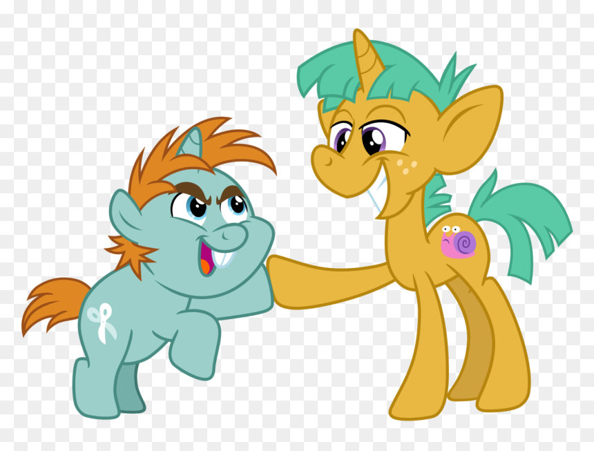 Cheezedoodle96, Buck Teeth, Colt, Duo, Foal, Hoofbump, - Portable Network Graphics, HD Png Download - buck teeth png