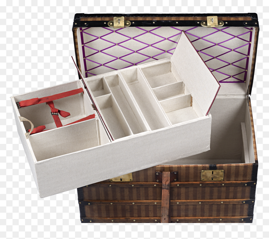 Louis Vuitton Rayée Steamer Trunk - Wood, HD Png Download - louis vuitton png