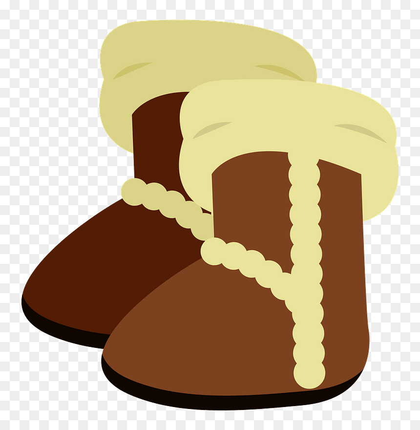 Boots Clipart - ムートン ブーツ フリー 素材, HD Png Download - boot print png