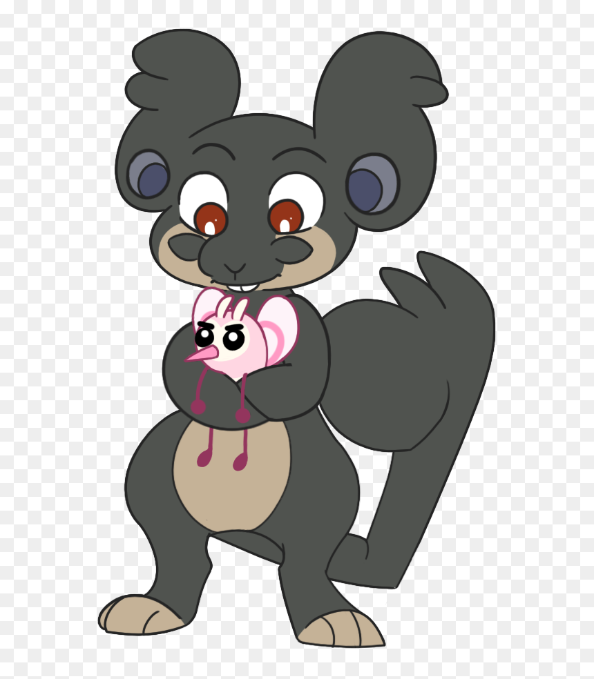 Hold The Grumpy Girlfriend Bean - Shiny Alola Ratatta, HD Png Download - rattata png