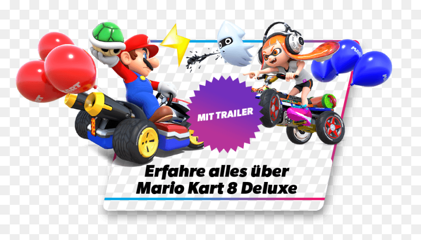 Nintendo Mario Kart 8 Deluxe , Png Download - Mario Kart 8 Deluxe Png, Transparent Png - mario kart 8 deluxe png