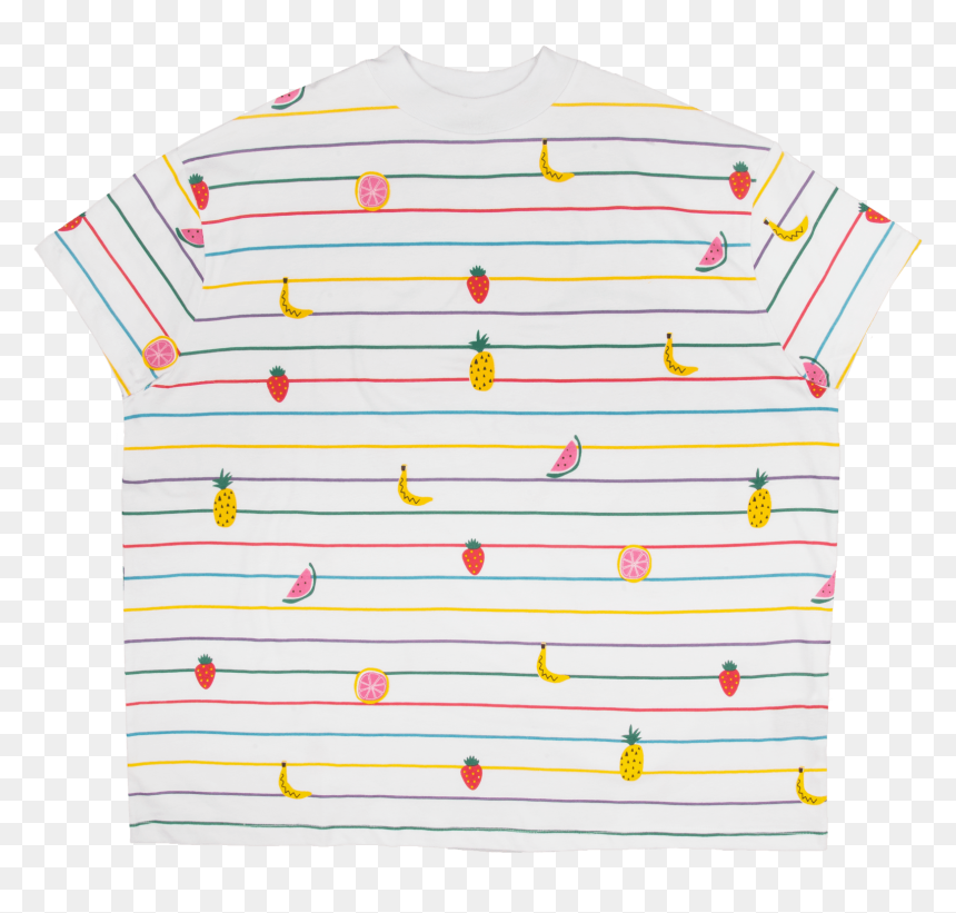 Fruit Stripes Tee White/stripes - Pattern, HD Png Download - white stripes png