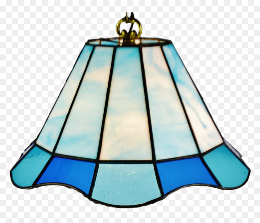 Vintage Tiffany Style Blue Leaded Glass Stained Glass - Stained Glass, HD Png Download - stained glass png