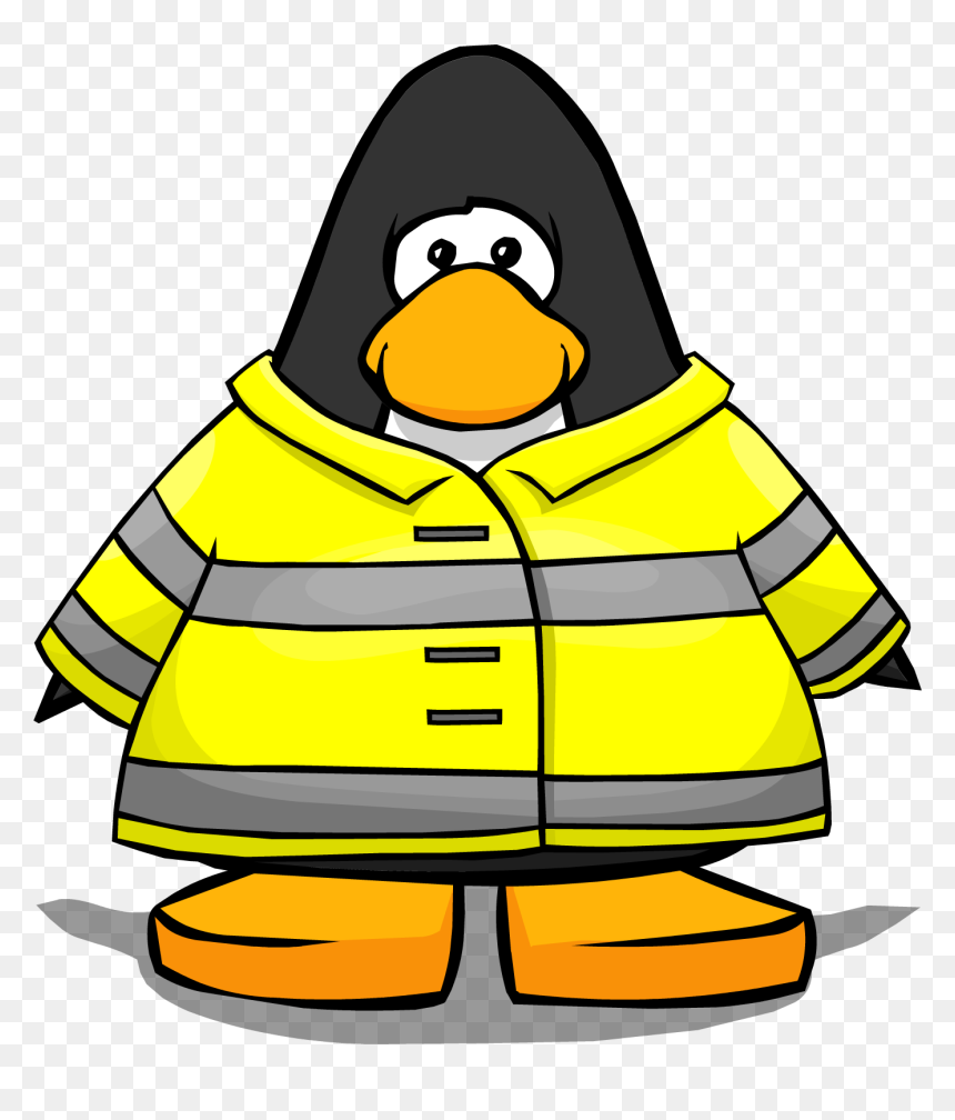 Fireman Jacket Png - Club Penguin Penguin With Shirt, Transparent Png - club penguin png