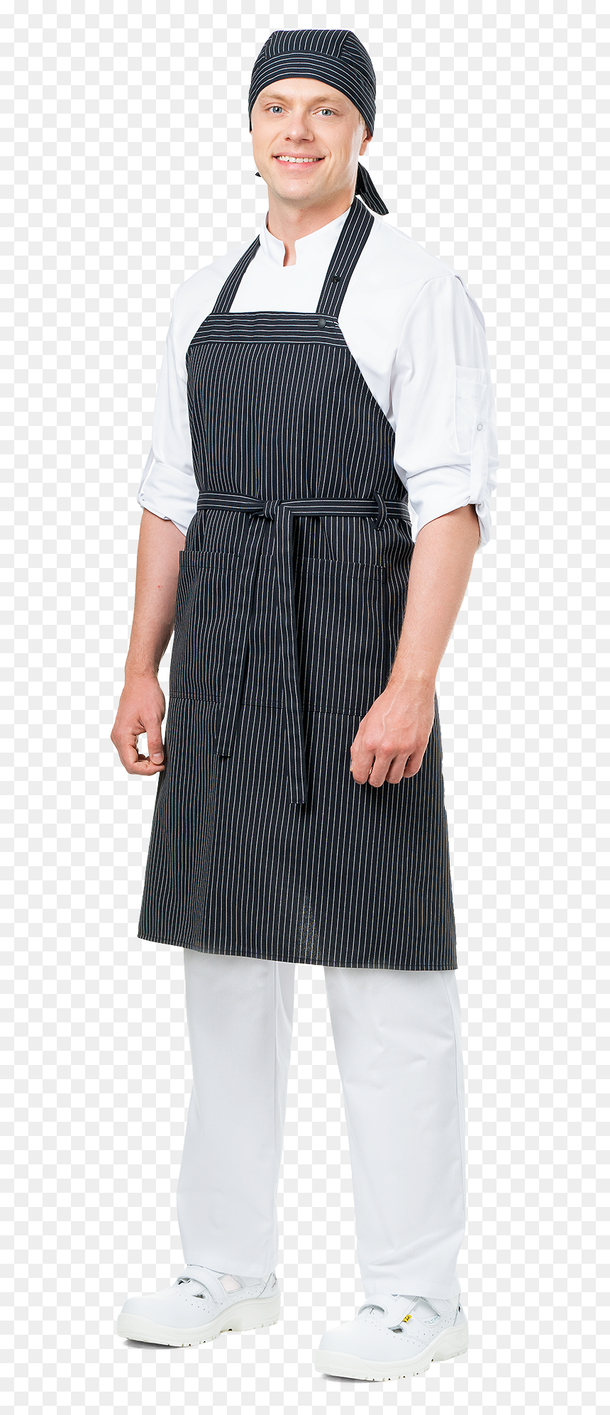 Grill Bib Apron, Black And White Stripes - A-line, HD Png Download - white stripes png