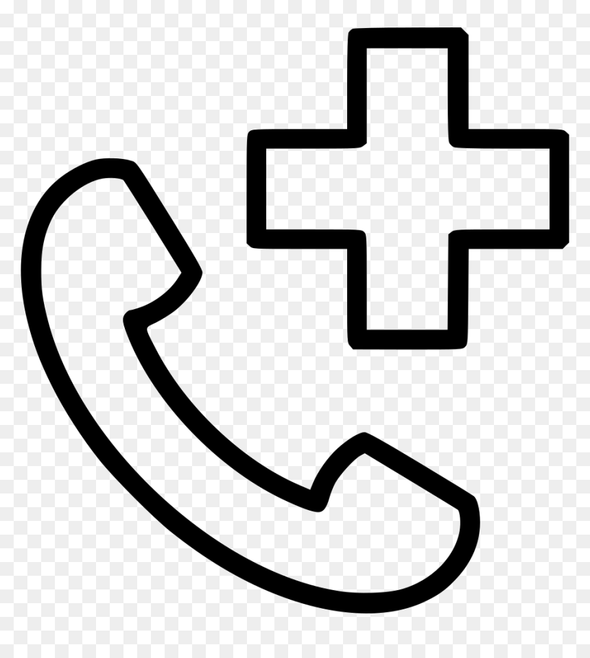 Phone Telephone Hospital Doctor Ambulance - Phone Hospital Icon, HD Png Download - doctor icon png