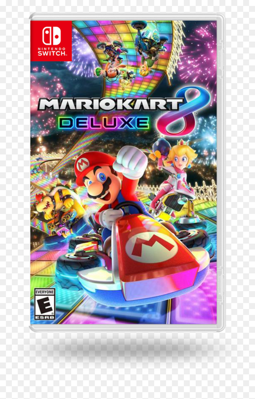 Mario Kart 8 Deluxe Nintendo Switch Us, HD Png Download - mario kart 8 deluxe png