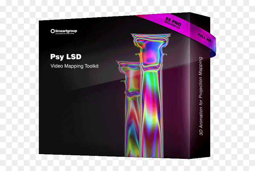 Psychedelic Animation Projection Mapping - Graphic Design, HD Png Download - lsd png