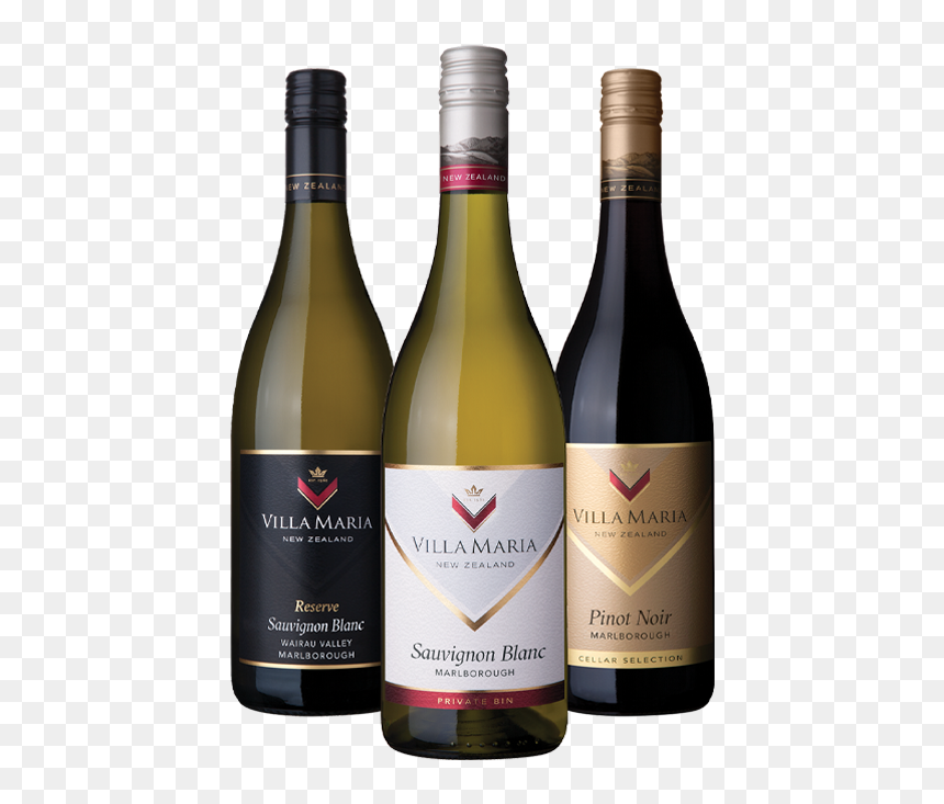 New Zealand Villa Maria Wine, HD Png Download - wine bottles png