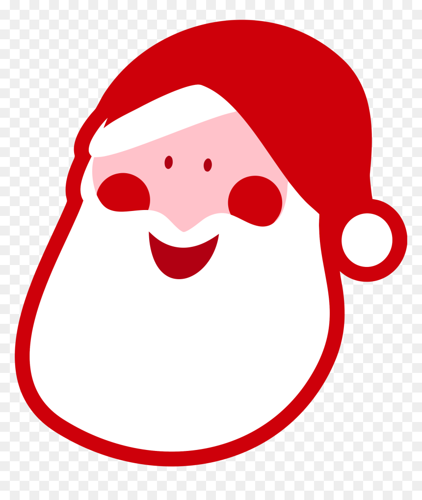 Santa Claus Head Clip Arts - Santa Claus Head Png, Transparent Png - santa face png