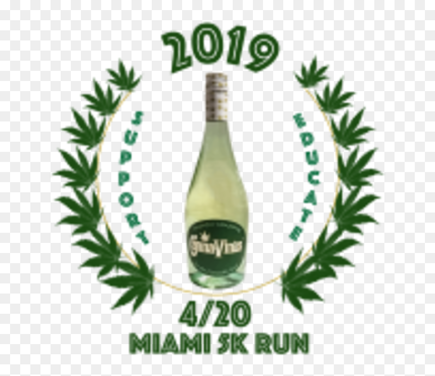 2019 4/20 Miami 5k Run - Garnet And Diamond Parure, HD Png Download - miami skyline png