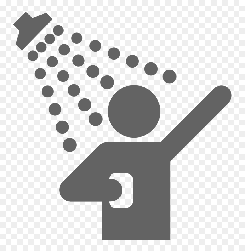 Shower Bathroom Computer Icons Bathtub Clip Art - Shower Clip Art, HD Png Download - shower png