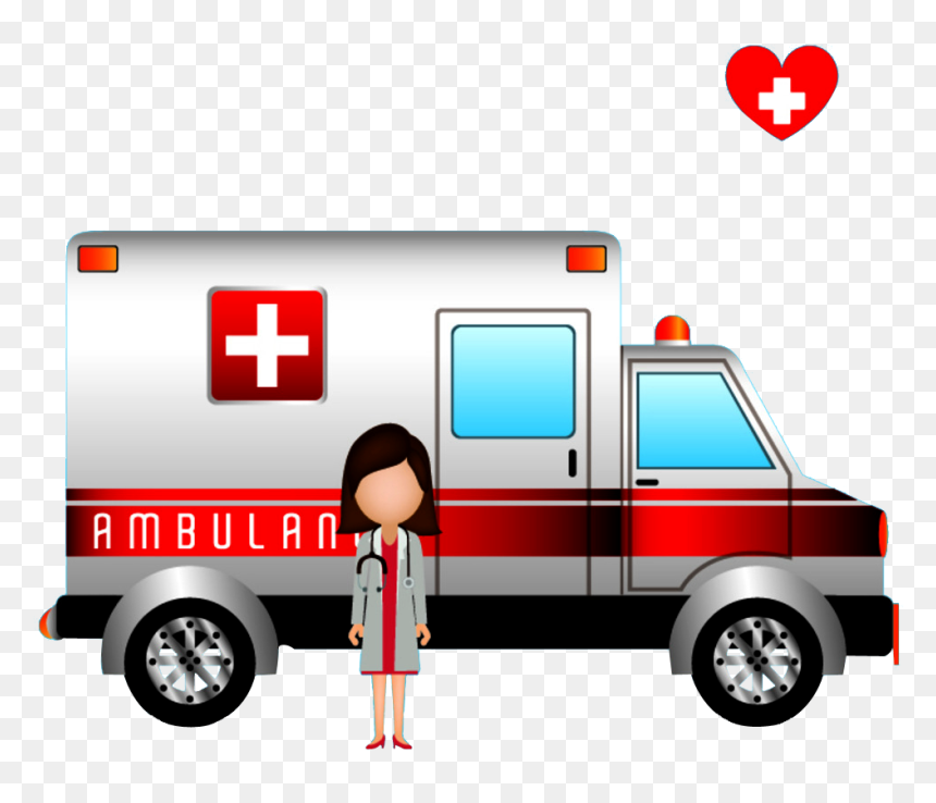 Ambulance Health Care Icon - Doctora En Ambulancia Animada, HD Png Download - doctor icon png