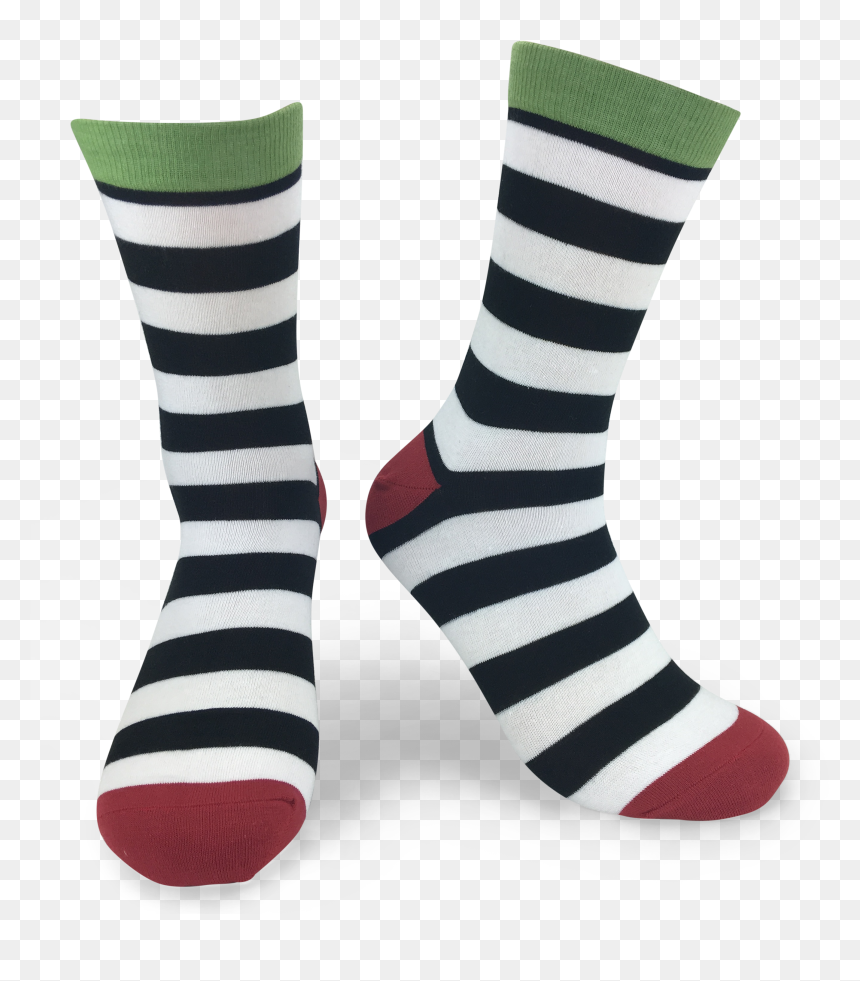 Sock, HD Png Download - white stripes png