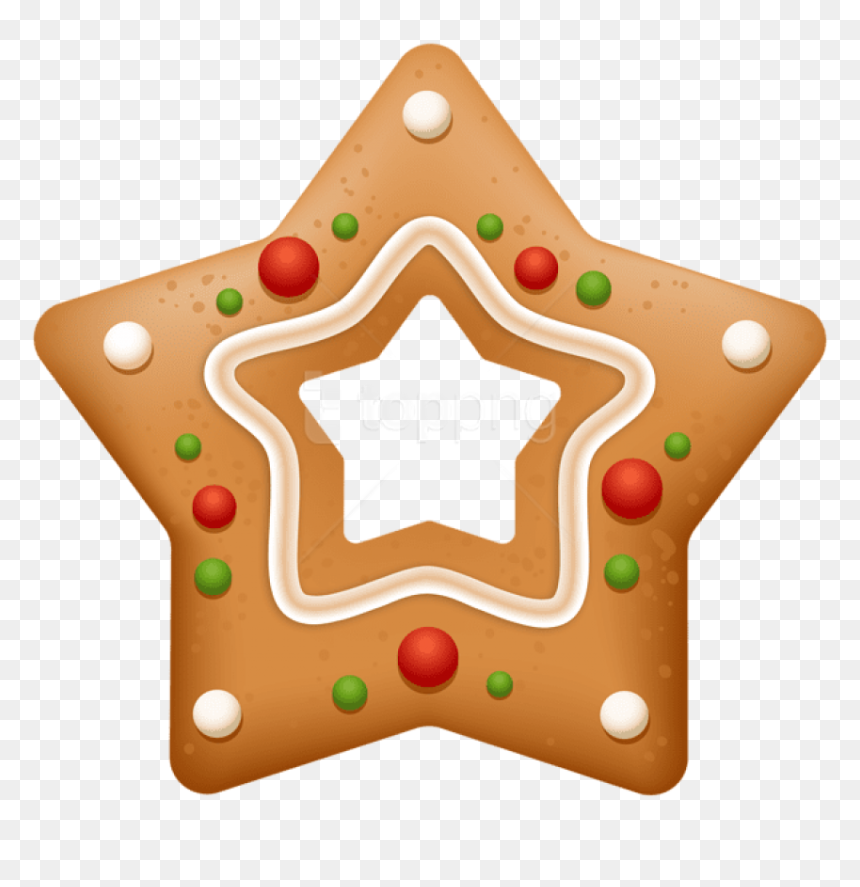 Free Png Gingerbread Star Cookie Png - Portable Network Graphics, Transparent Png - gingerbread png
