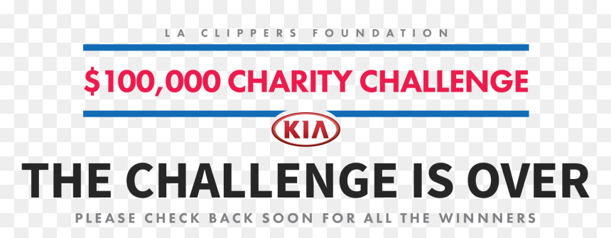 La Clippers Foundation Charity Challenge - Sign, HD Png Download - clippers png