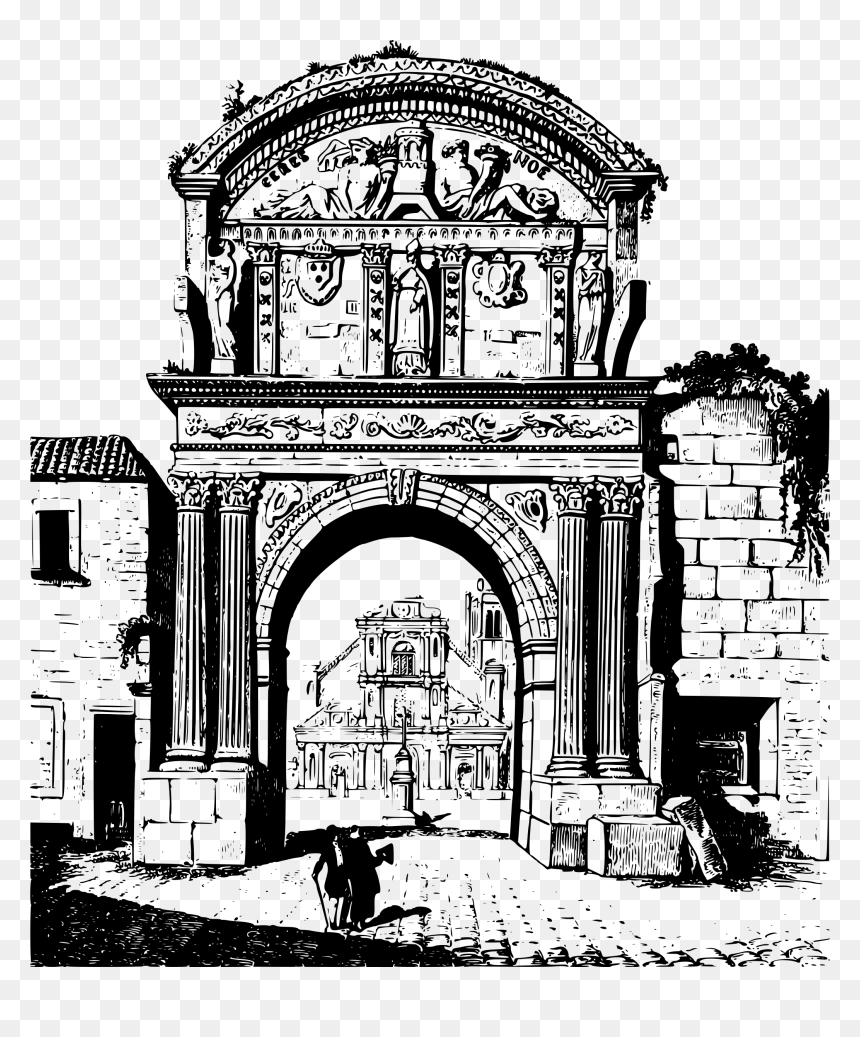 Arc De St Renobert In Auxerre Clip Arts - Portable Network Graphics, HD Png Download - arc png