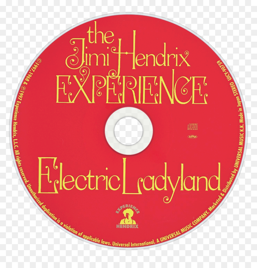 Cd, HD Png Download - jimi hendrix png