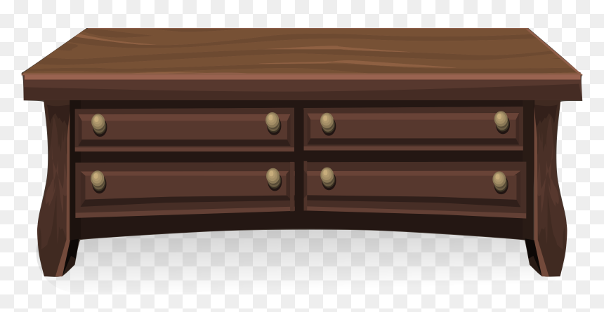 Low Wooden Cabinet From Glitch Clip Arts - Wooden Cabinet Clipart, HD Png Download - cabinet png