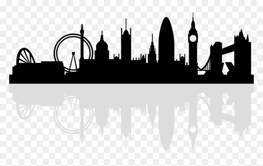 London Skyline Silhouette Royalty-free - Royalty Free London Skyline Silhouette, HD Png Download - london png