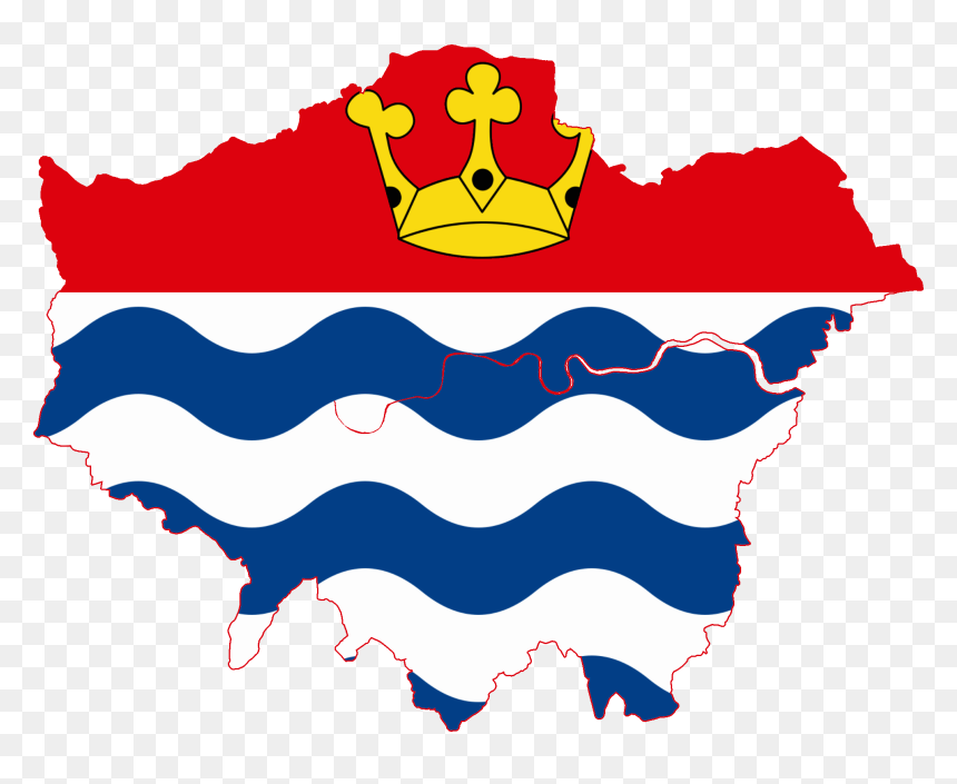 Flag Map Of Greater London - Ocean Reef Yacht Club & Resort, HD Png Download - london png