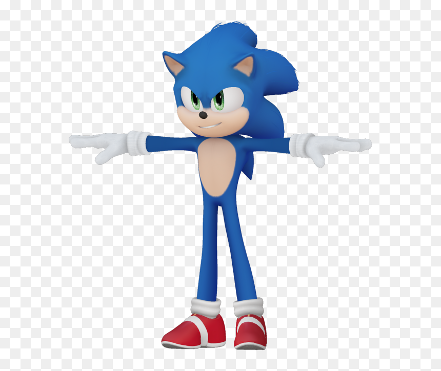 Download Zip Archive - Sonic Model, HD Png Download - sonic head png