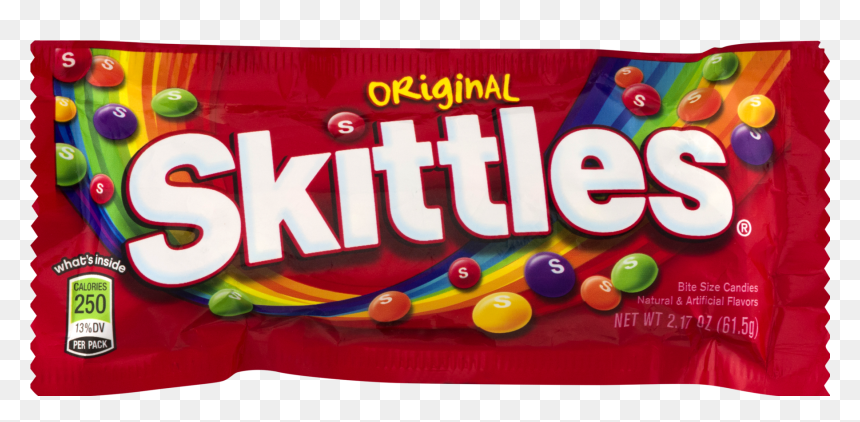 Original Chewy Candy Oz, HD Png Download - skittles bag png