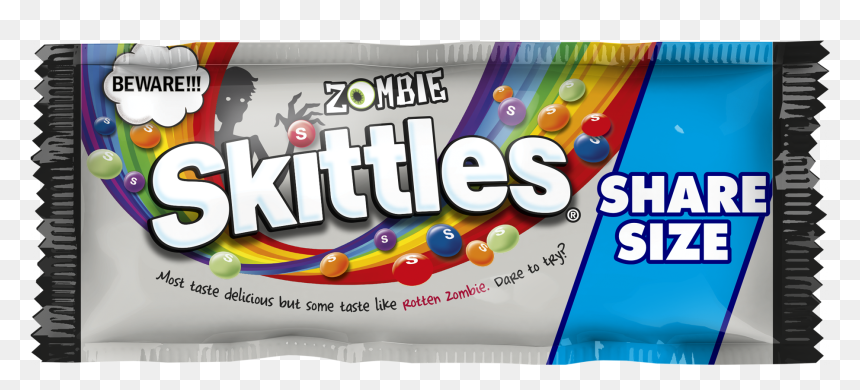 Here's Where To Get Zombie Skittles To Spook Your Tastebuds, HD Png Download - skittles bag png