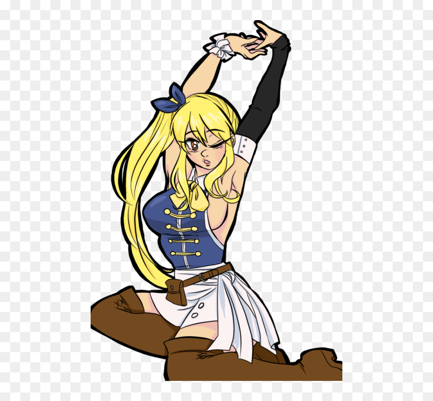 Cartoon, HD Png Download - fairy tail lucy png