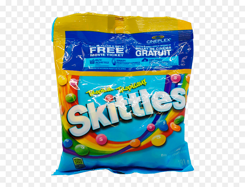 Snack, HD Png Download - skittles bag png