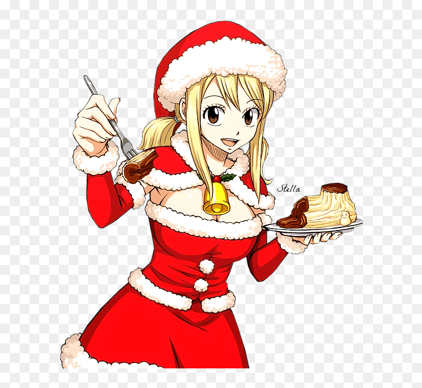 Lucy Heartfilia Christmas, HD Png Download - fairy tail lucy png
