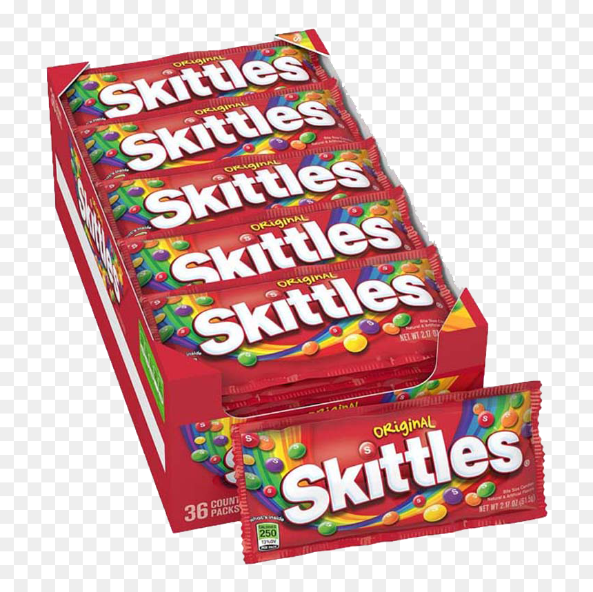 Stick Candy, HD Png Download - skittles bag png