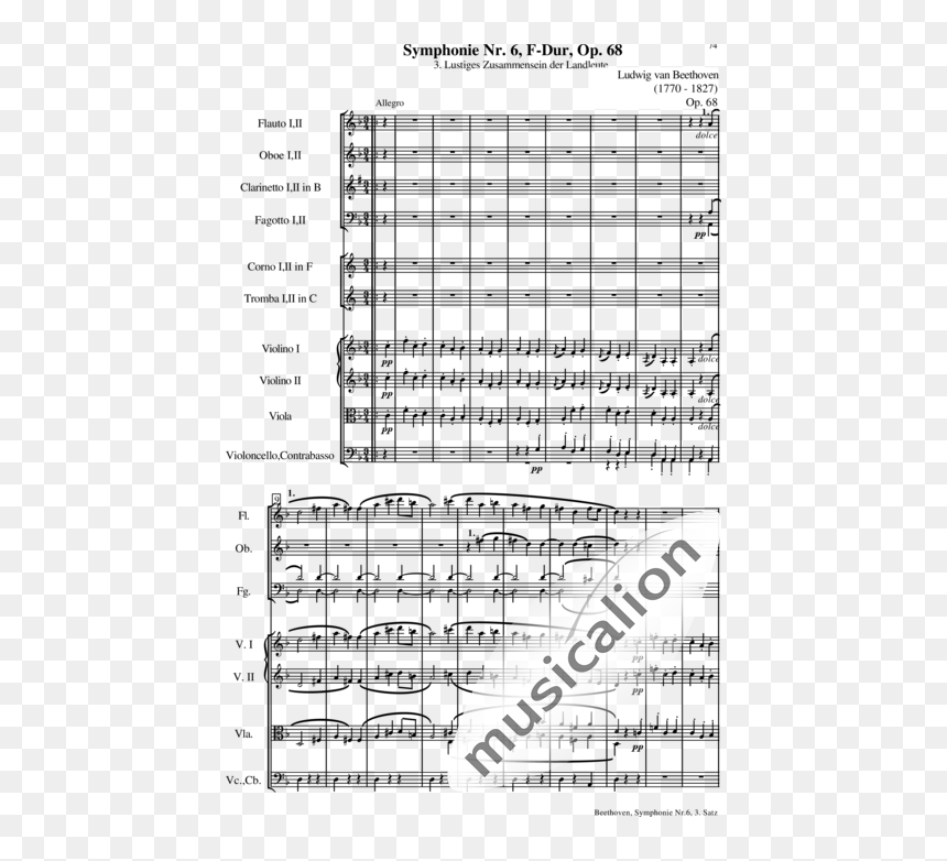 Beethoven 6 Sinfonie 3 Satz, HD Png Download - beethoven png