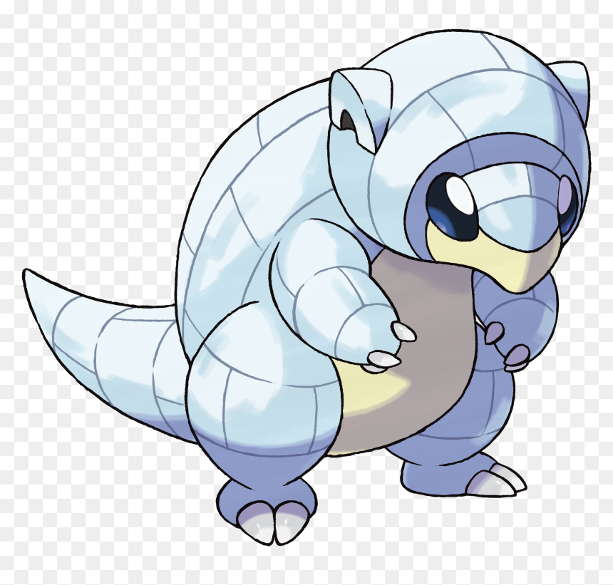 Pokemon Sandshrew Alola, HD Png Download - alolan ninetales png