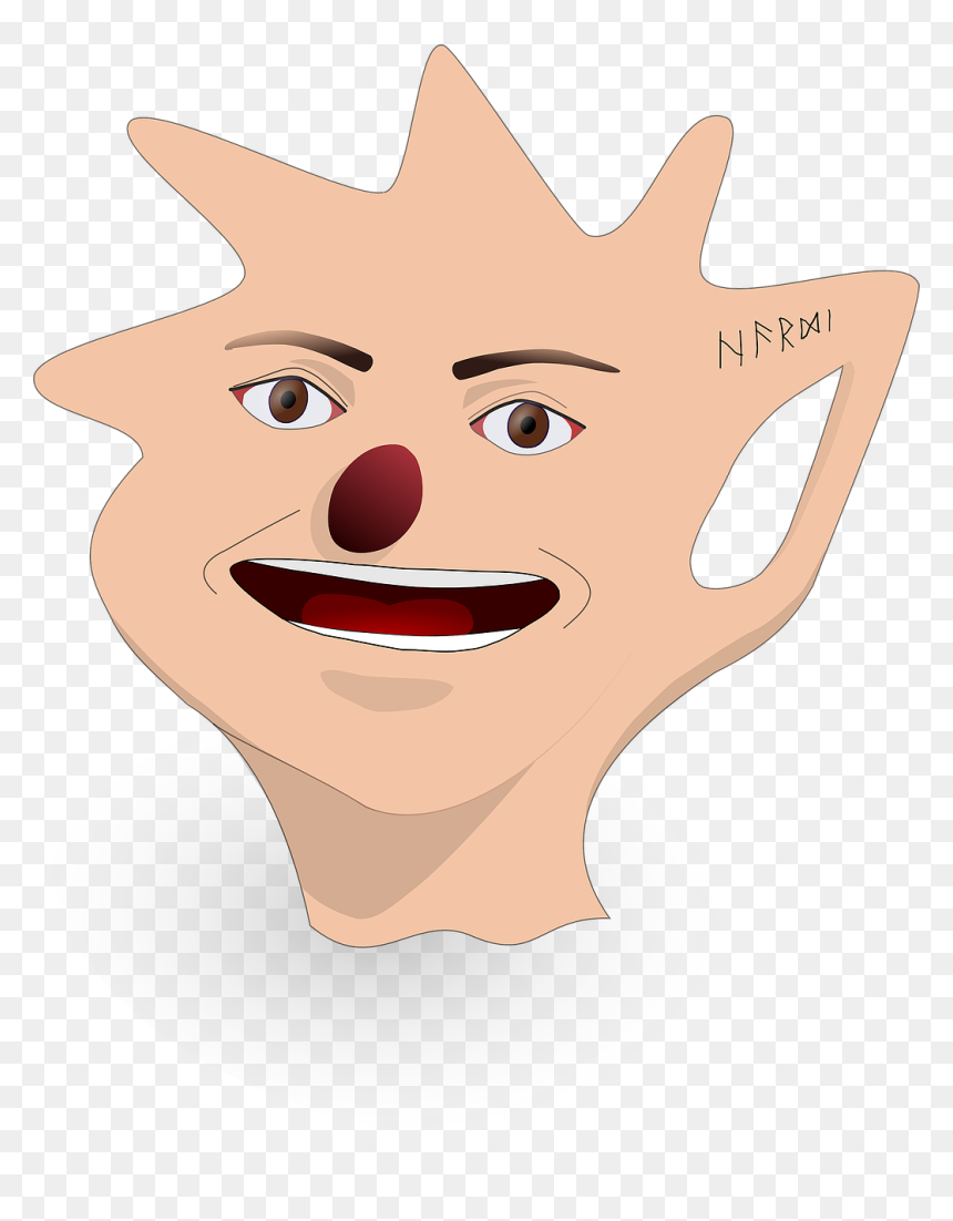 Vector Self Portrait, HD Png Download - funny mouth png