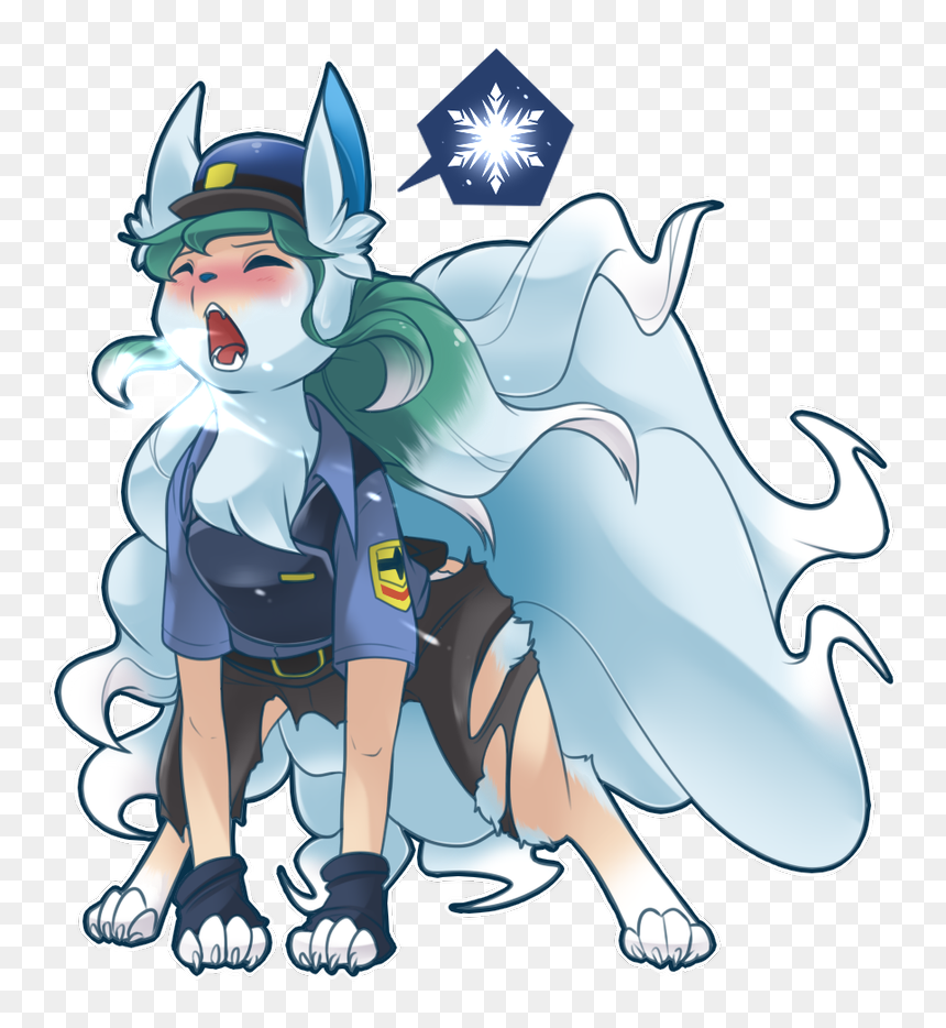 Alolan Ninetales Tf, HD Png Download - alolan ninetales png