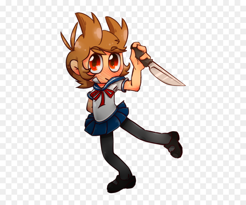 Eddsworld Yandere Au, HD Png Download - senpai png