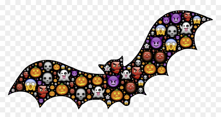 Halloween Transparent Bat, HD Png Download - halloween icons png