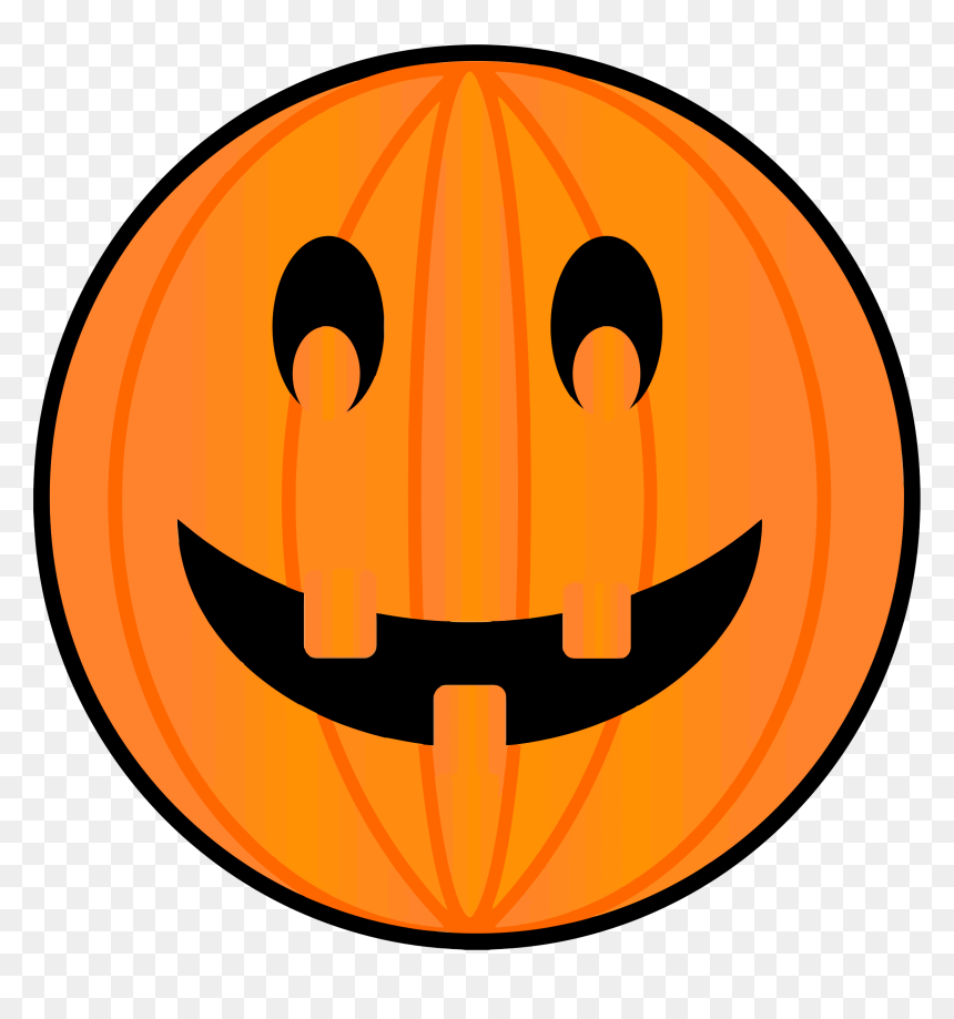 Big Jack O Lantern Clip Art, HD Png Download - halloween icons png