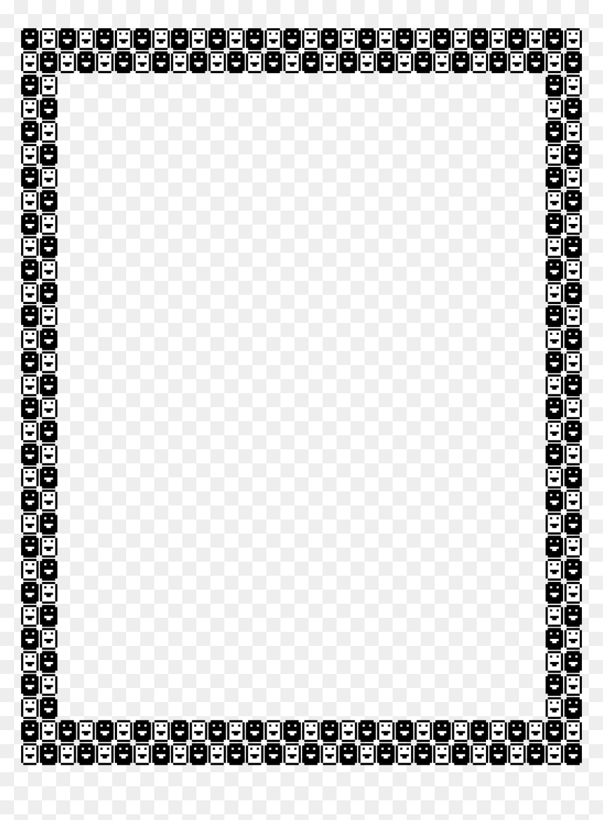 Border Clipart, HD Png Download - black emoji png