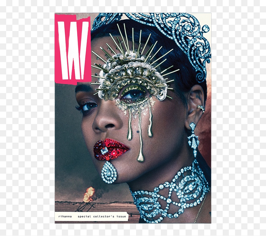 Rihanna W Magazine Cover, HD Png Download - rihanna png 2015