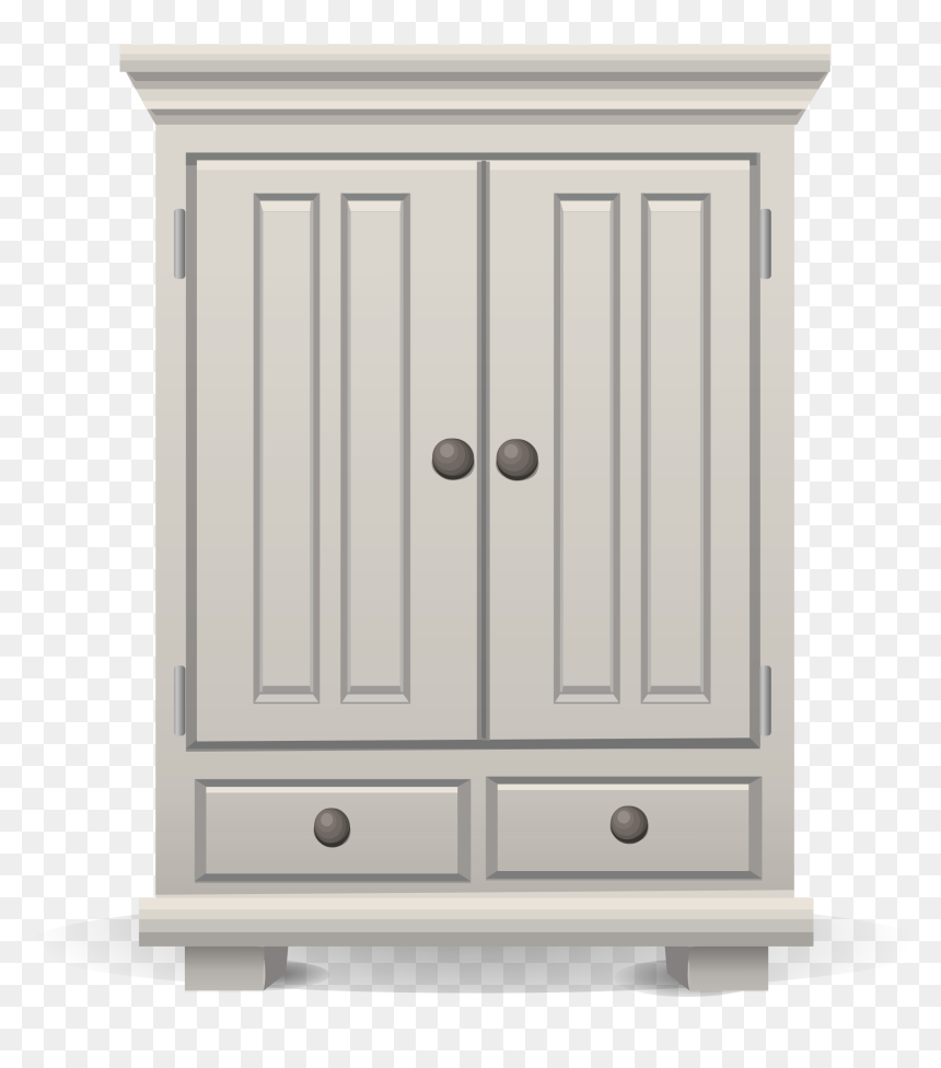 Tall White Cabinet From Glitch Clip Arts - Clip Art Of A Cupboard, HD Png Download - cabinet png