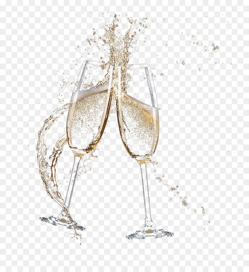 Wine Glass, HD Png Download - champagne bubbles png