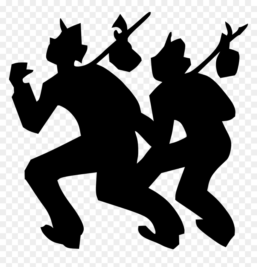 Luggage On A Stick, HD Png Download - people silhouettes png