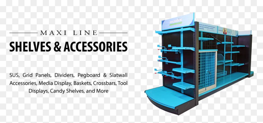 Maxi Line Shelves And Accessories - Shelf, HD Png Download - vertical divider png