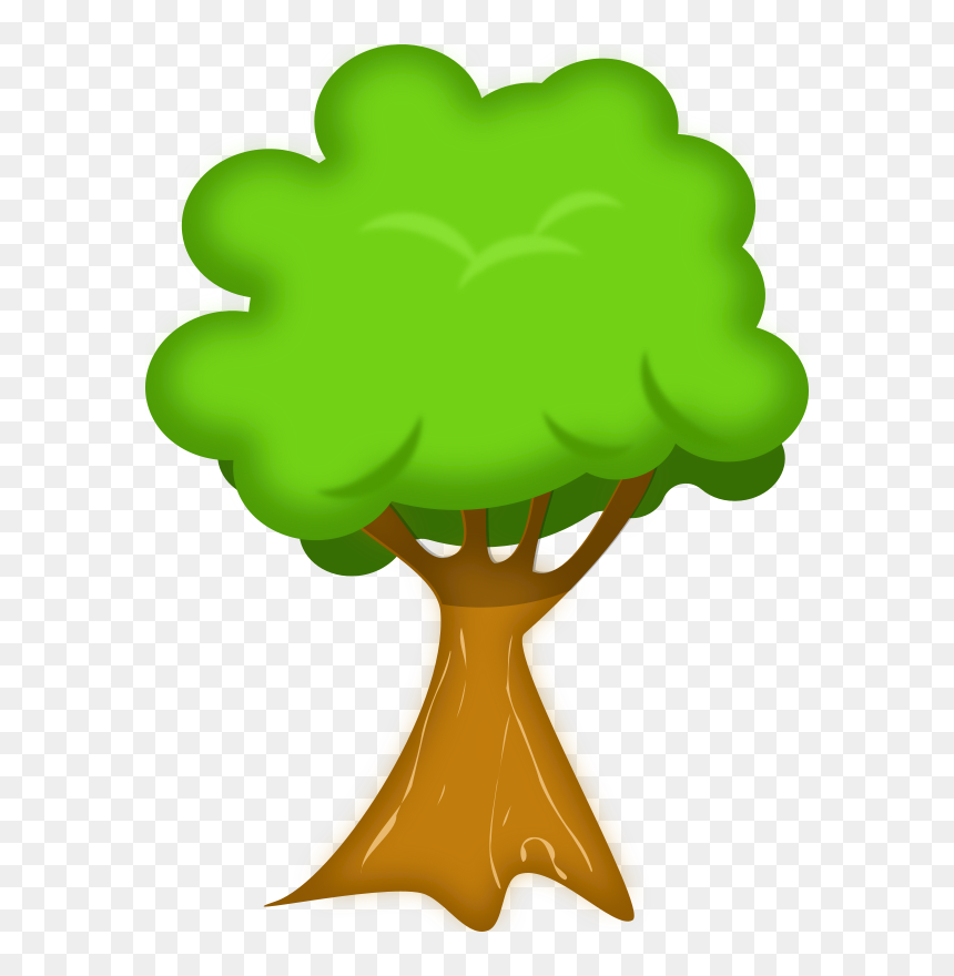 2 Different Trees Clipart Clip Library Stock Soft Trees - Clipart Trees No Background, HD Png Download - tree clip art png