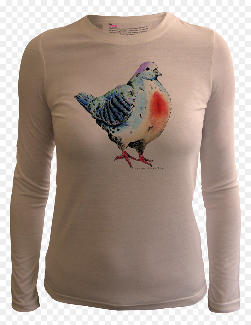 Bleeding Heart Dove Women Peach - T-shirt, HD Png Download - bleeding heart png