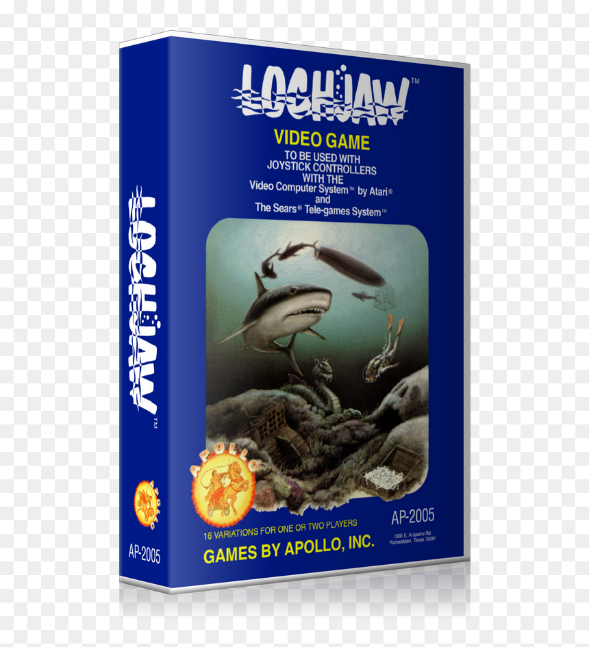 Shark Attack Atari 2600 Game Cover To Fit A Ugc Style - Marine Biology, HD Png Download - atari 2600 png